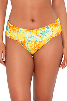  Sunsets Golden Tropics Sandbar Rib Hannah High Waist Bikini Bottom