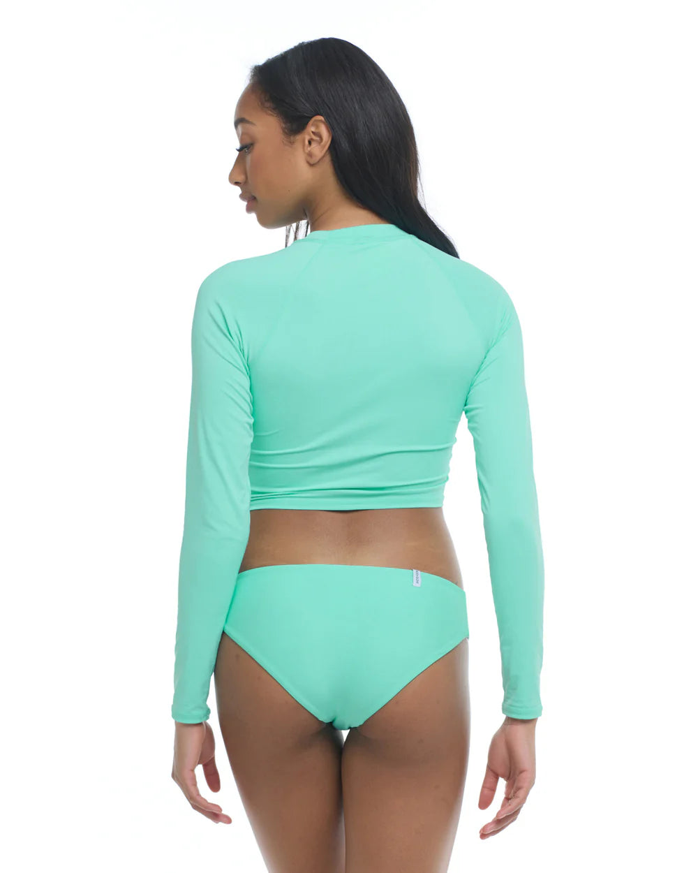 Body Glove Smoothies Let It Be Crop Long-Sleeve Rash Guards Sea Mist