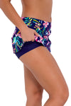 Sunsets Island Getaway Sporty Swim Skirt