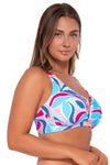 Sunsets Making Waves Vienna V-Wire Bikini Top Cup Sizes E to H