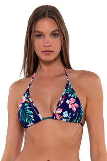  Sunsets Island Getaway Laney Triangle Cup Sizes Bikini Top
