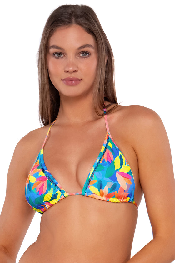 Sunsets Shoreline Petals Laney Triangle Cup Sizes Bikini Top