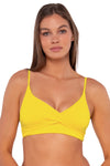 Sunsets Lemon Zest Sandbar Rib Lyla Bralette Bikini Top