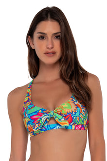  Sunsets Fiji Sandbar Rib Brandi Bralette Bikini Top
