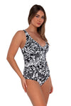 Sunsets Caribbean Seagrass Texture Elsie Tankini Top Cup Sizes E to H