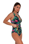 Sunsets Twilight Blooms Elsie Tankini Top Cup Sizes E to H