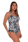 Sunsets Caribbean Seagrass Texture Taylor Tankini Top Cup Sizes E to H
