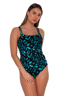  Sunsets Cascade Seagrass Texture Taylor Tankini Top Cup Sizes E to H