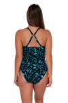Sunsets Cascade Seagrass Texture Zuri V-Wire Tankini Top Cup Sizes E to H