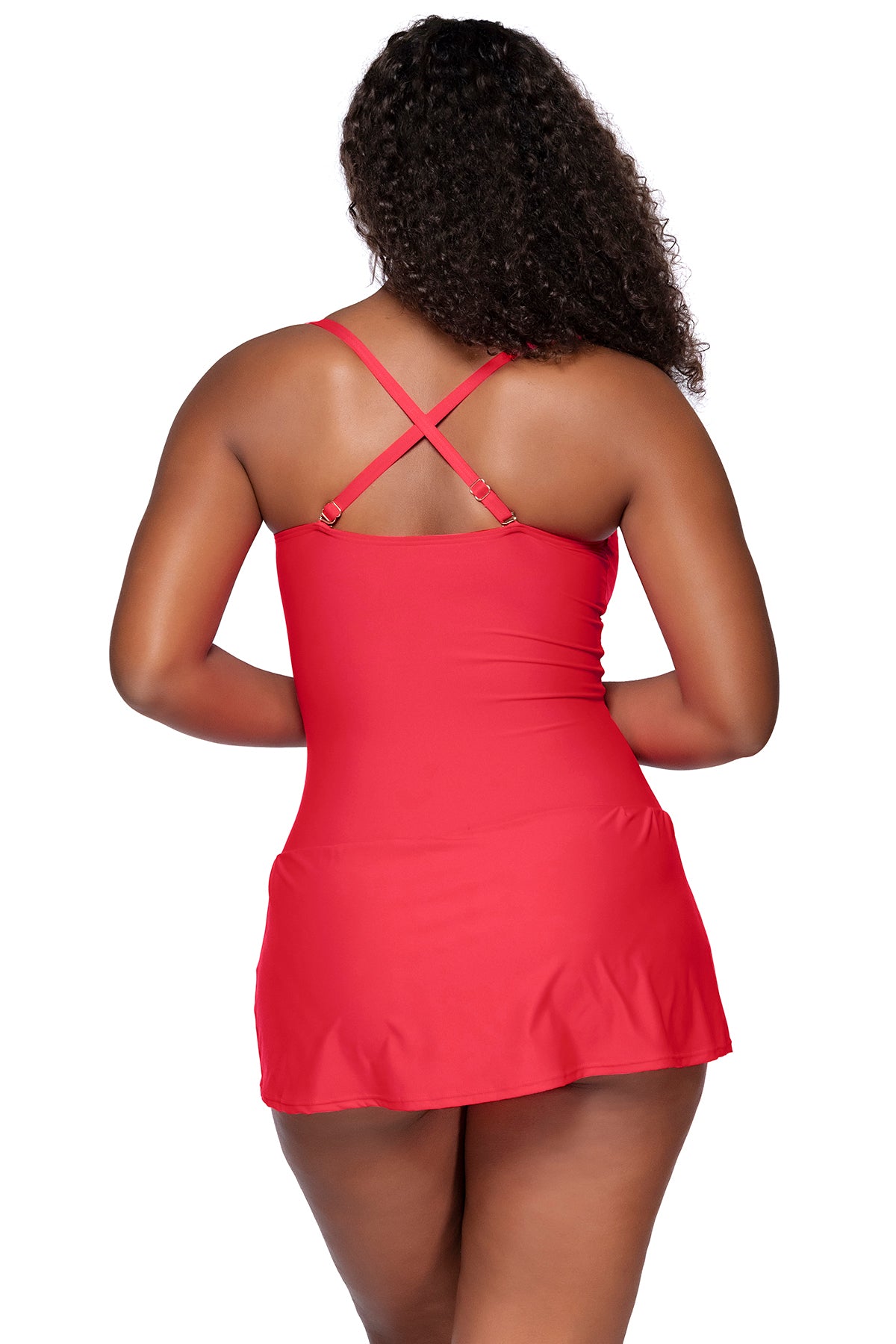 Sunsets Escape Geranium Sienna Swim Dress One Piece