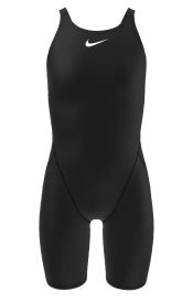 Nike Swim Girls' Kneeskin One Piece Black