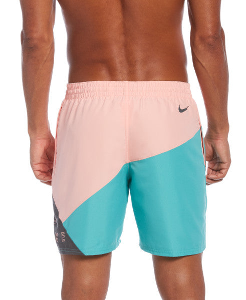 Nike Swim Men's Logo Jackknife 7" Volley Shorts Iron Grey