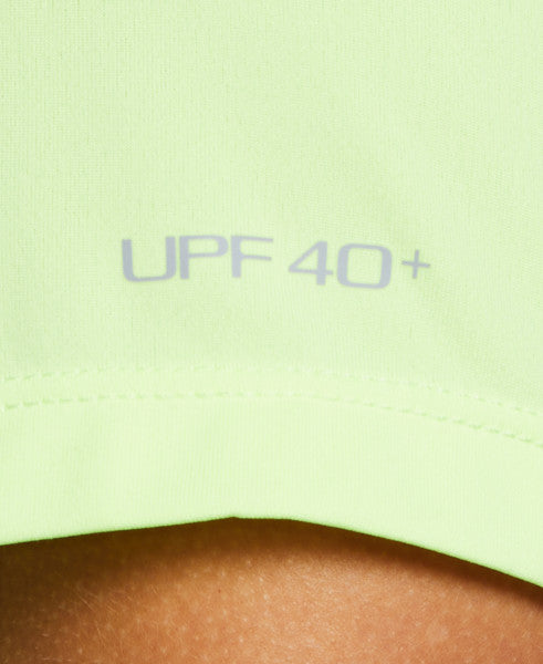 Nike Swim Women's Essential Short Sleeve Loose Fit Hydroguard Volt Glow