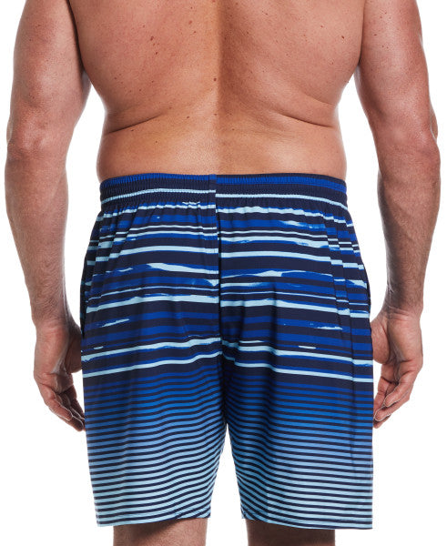 Nike Swim Men's Fade Stripe Breaker 9" Volley Shorts Midnight Navy