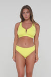 Sunsets Lemon Zest Sandbar Rib Vienna V-Wire Bikini Top Cup Sizes E to H