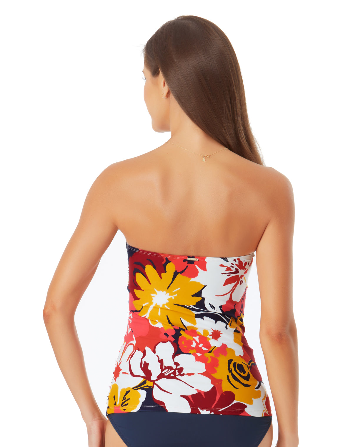 Anne Cole Wallflower Twist Front Bandeaukini Top