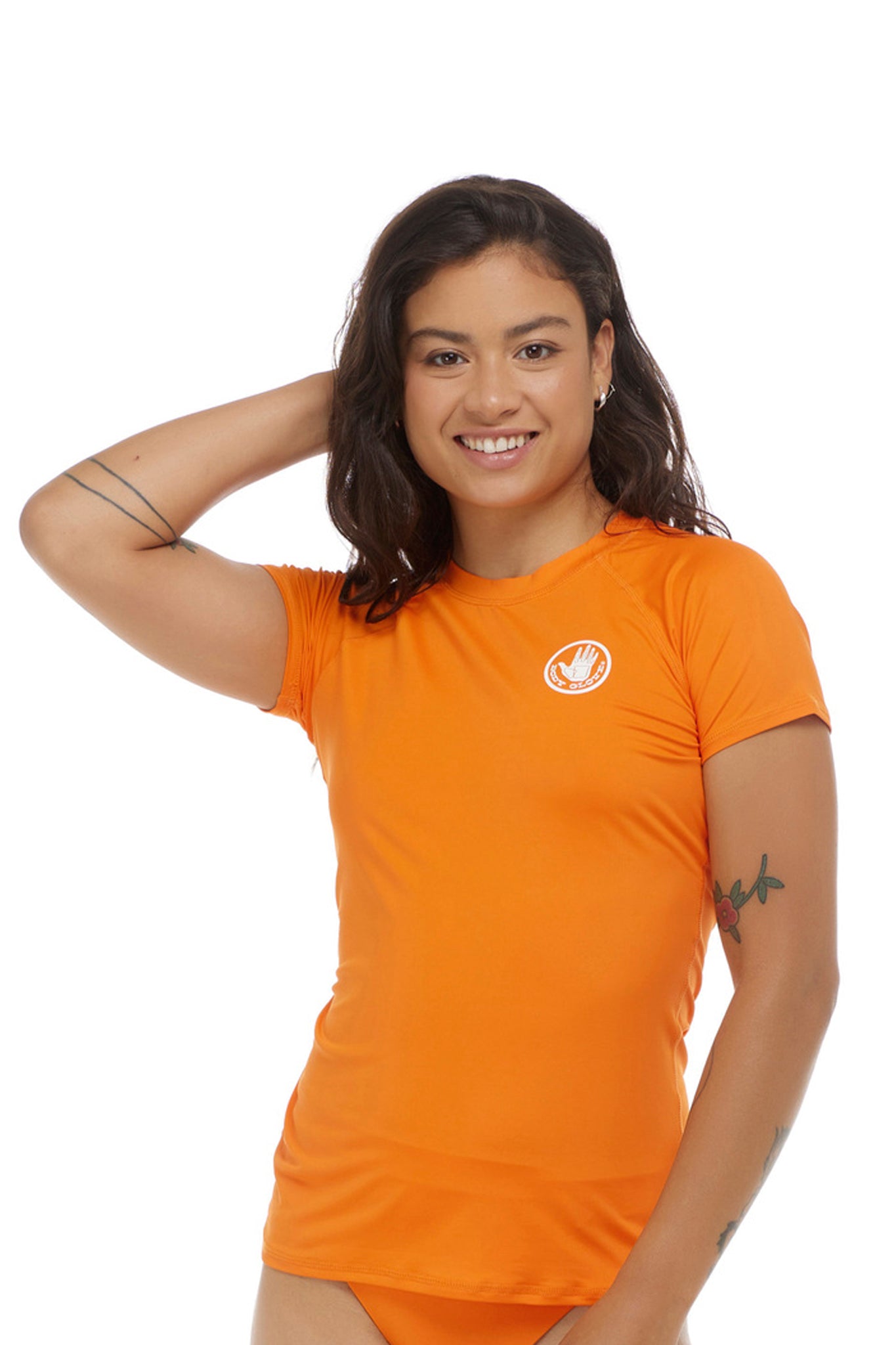 Body Glove Smoothies In Motion Short-Sleeve Rash Guards Goldfish