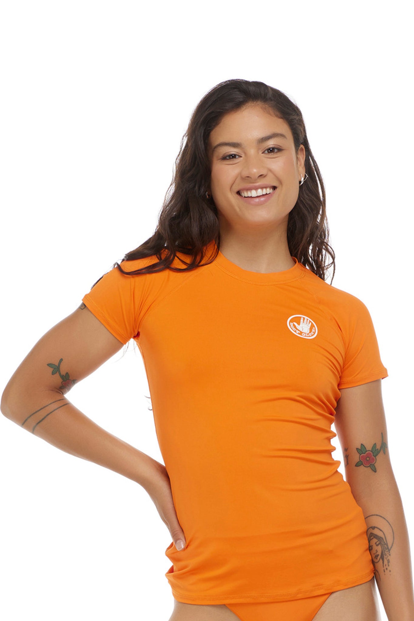 Body Glove Smoothies In Motion Short-Sleeve Rash Guards Goldfish