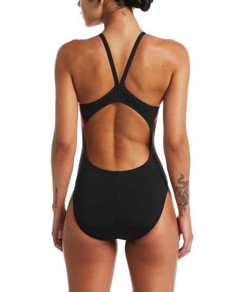 Nike Swim Women's Space Highway Racerback One Piece Fire Pink