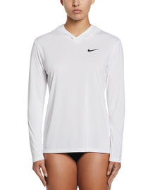  Nike Swim Women's Essential Long Sleeve Hooded Hydroguard White