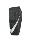Nike Swim Boys' Grid Swoosh Breaker 7" Volley Shorts Black