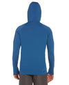 Nike Swim Men's Outline Logo Long Sleeve Hooded Hydroguard Dk Marina Blue