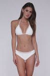Sunsets White Lily Laney Triangle Cup Sizes Bikini Top