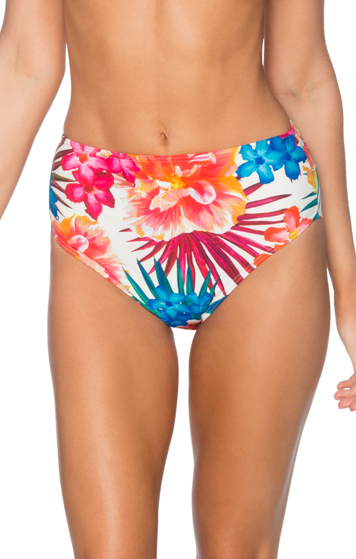 Sunsets Women's Fiji Flora High Road High Waist Bikini Bottom