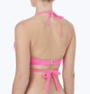 Coco Rave Solids Malibu Pink Simone Halter Wrap Underwire D/DD Cup Bikini Top - eSunWear.com