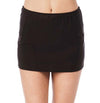 24th & Ocean Black Solid Skirted Swim Skirt - eSunWear.com