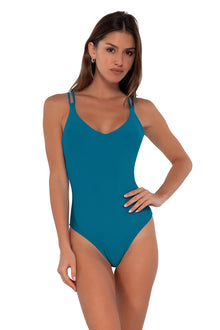  Sunsets Avalon Teal Veronica One Piece