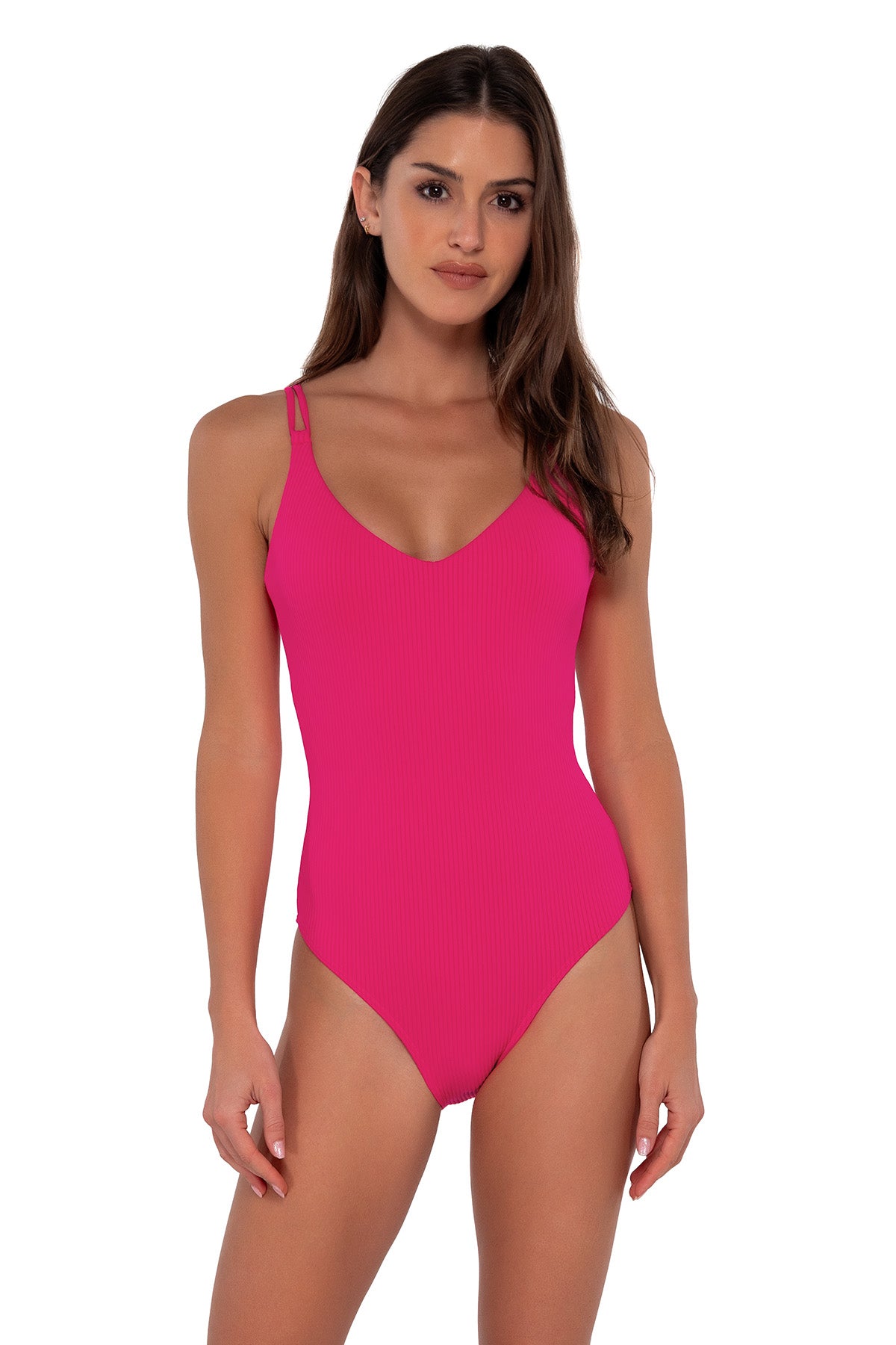 Sunsets Begonia Sandbar Rib Veronica One Piece