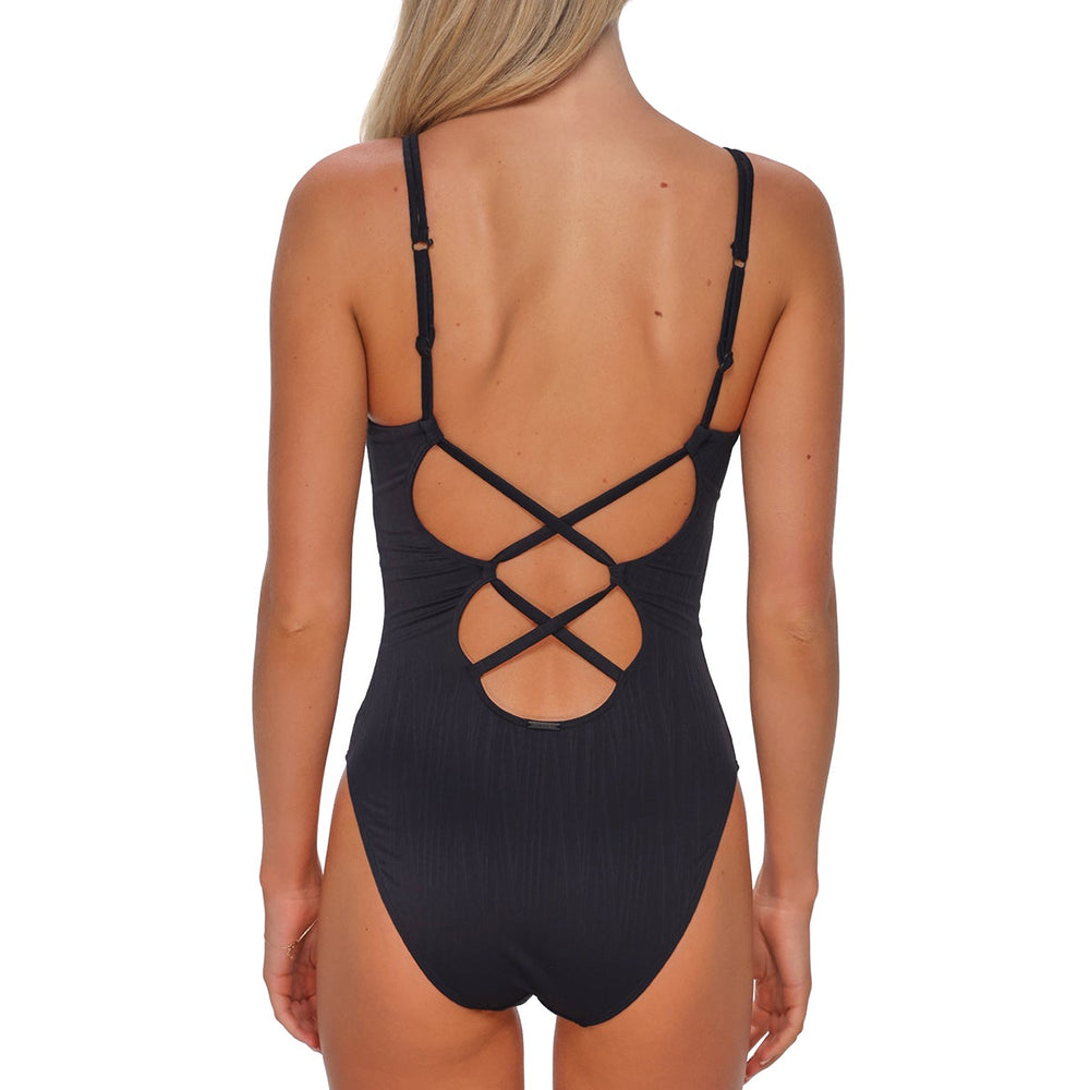 
                      
                        Sunsets Black Seagrass Texture Veronica One Piece
                      
                    