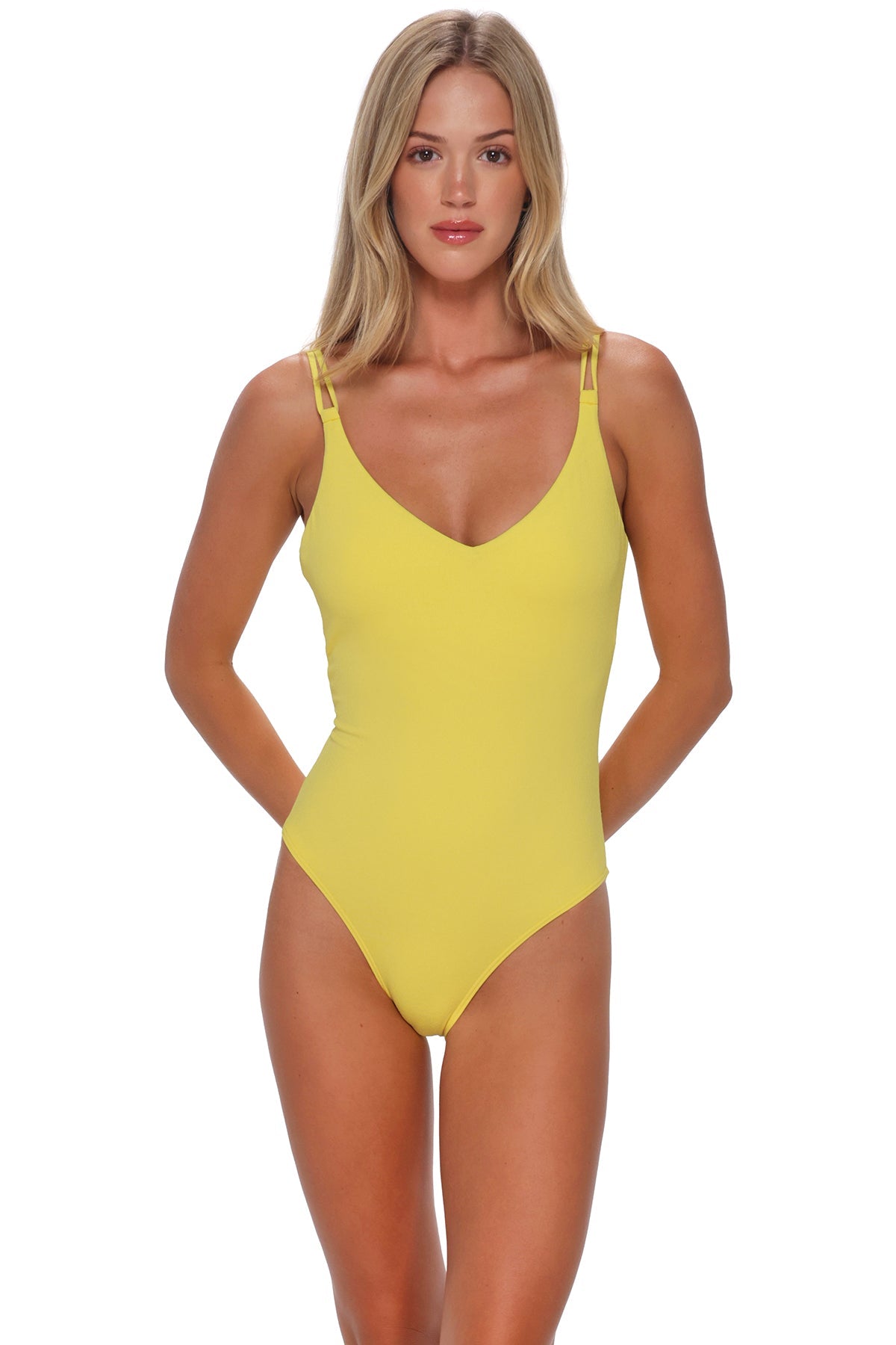 Sunsets Pineapple Crepe Veronica One Piece