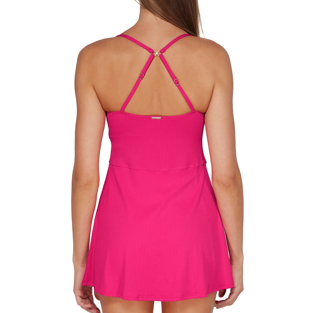 
                      
                        Sunsets Begonia Sandbar Rib Naomi Swim Dress One Piece
                      
                    