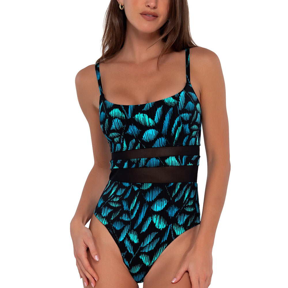 Sunsets Cascade Seagrass Texture Alexia One Piece