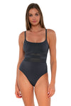 Sunsets Slate Seagrass Texture Alexia One Piece