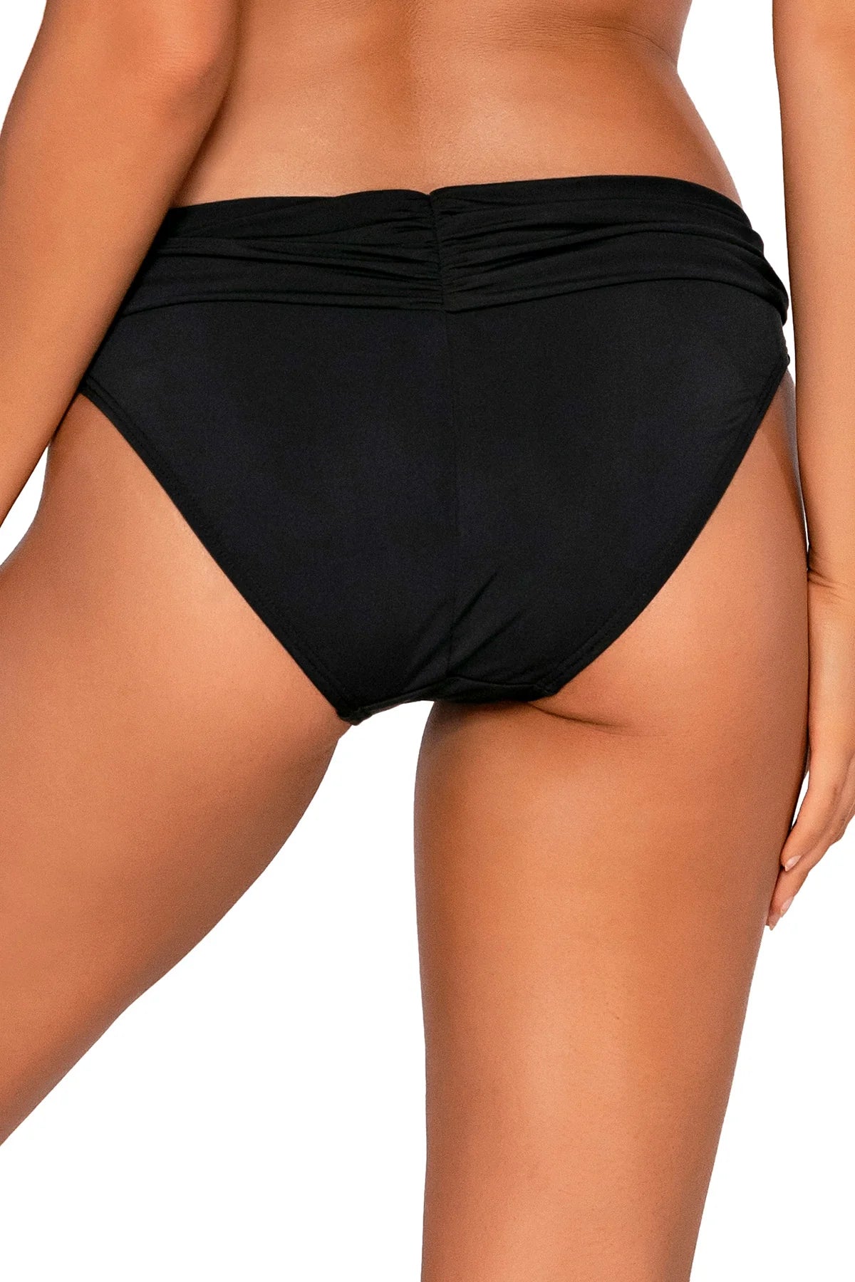 Sunsets Black Sash Low Rise Bikini Bottom