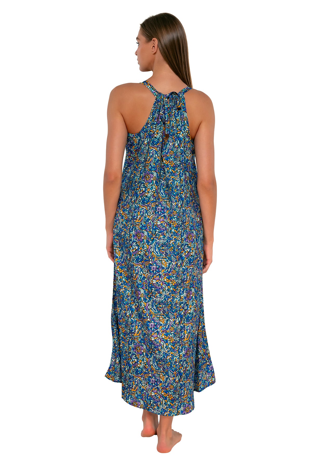 Sunsets Pansy Fields Destination Dress Cover Up