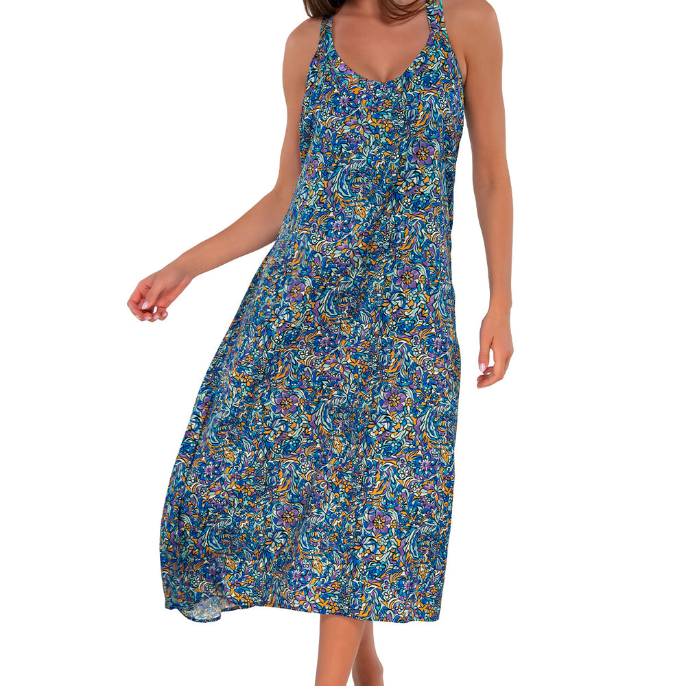 
                      
                        Sunsets Pansy Fields Destination Dress Cover Up
                      
                    