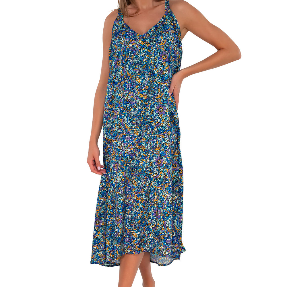 
                      
                        Sunsets Pansy Fields Destination Dress Cover Up
                      
                    