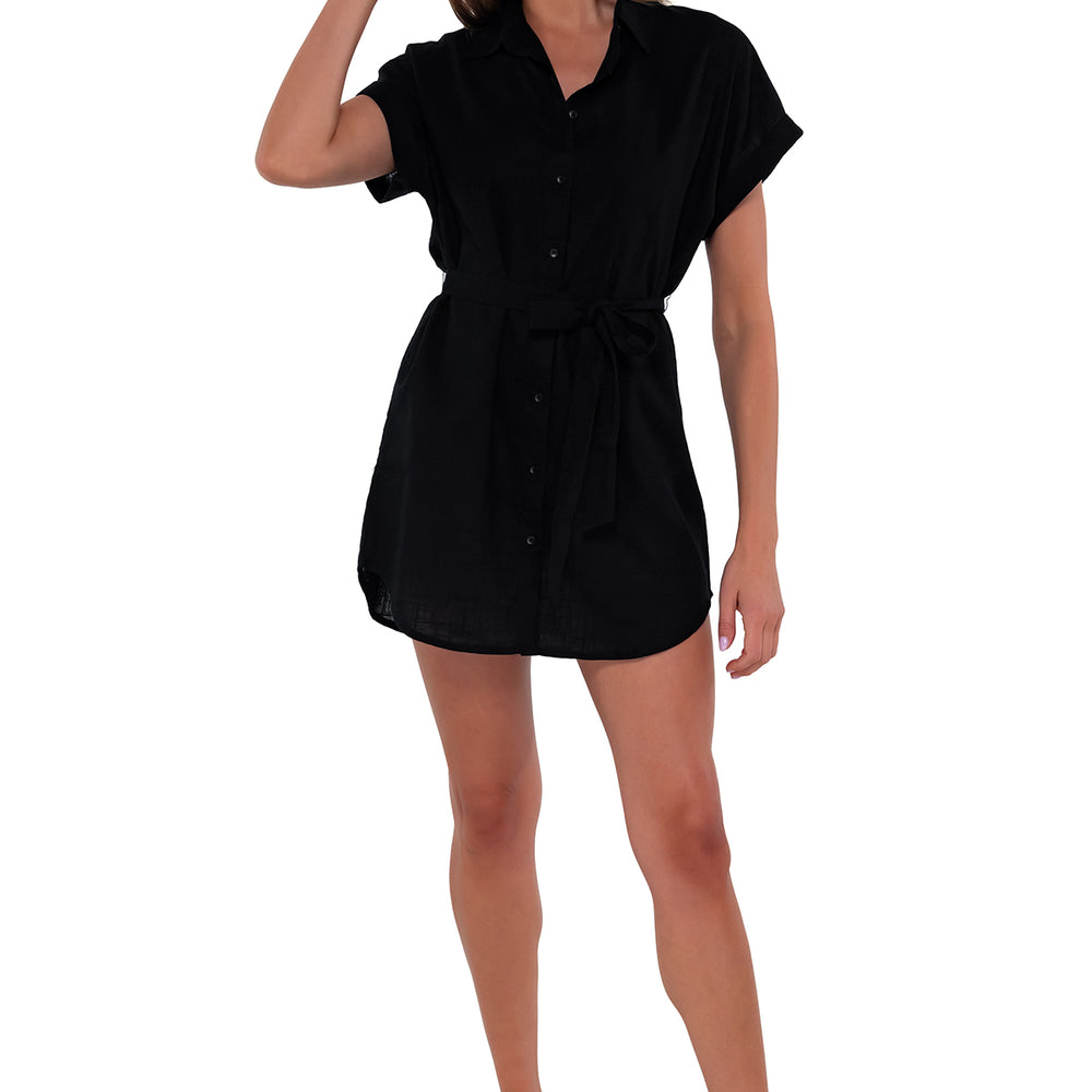 Sunsets Black Lucia Dress Cover Up