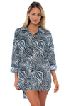 Swim Systems Against the Grain Delilah Shirt Cover Up
