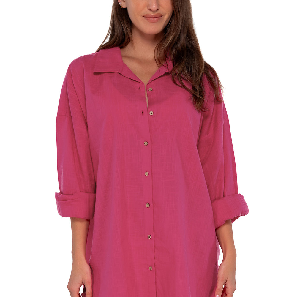 
                      
                        Sunsets Begonia Delilah Shirt Cover Up
                      
                    