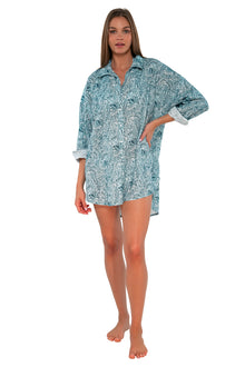  Sunsets By the Sea Delilah Shirt Cover Up