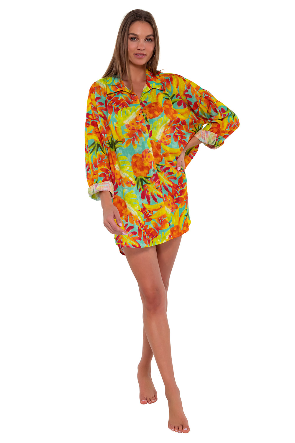 Sunsets Lush Luau Delilah Shirt Cover Up