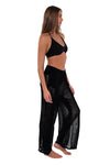 Sunsets Black Breezy Beach Pant Cover Up