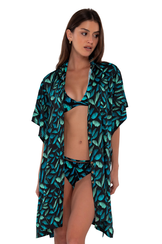 Sunsets Cascade Shore Thing Tunic Cover Up