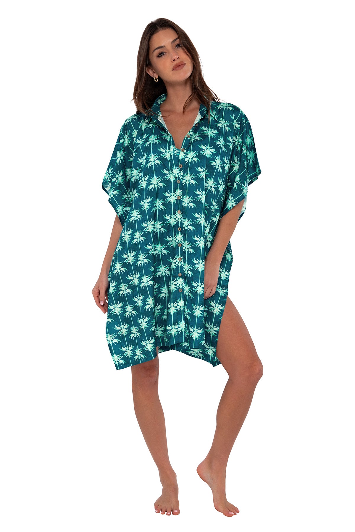 Sunsets Palm Beach Shore Thing Tunic Cover Up