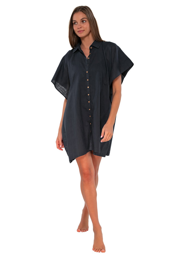 Sunsets Slate Shore Thing Tunic Cover Up